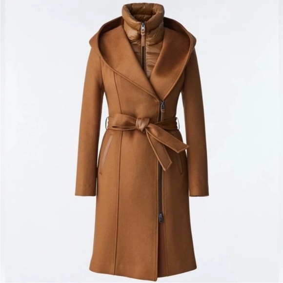 Mackage Shia 2 - in - 1 wool coat with down zip bib - Picture 2 of 5